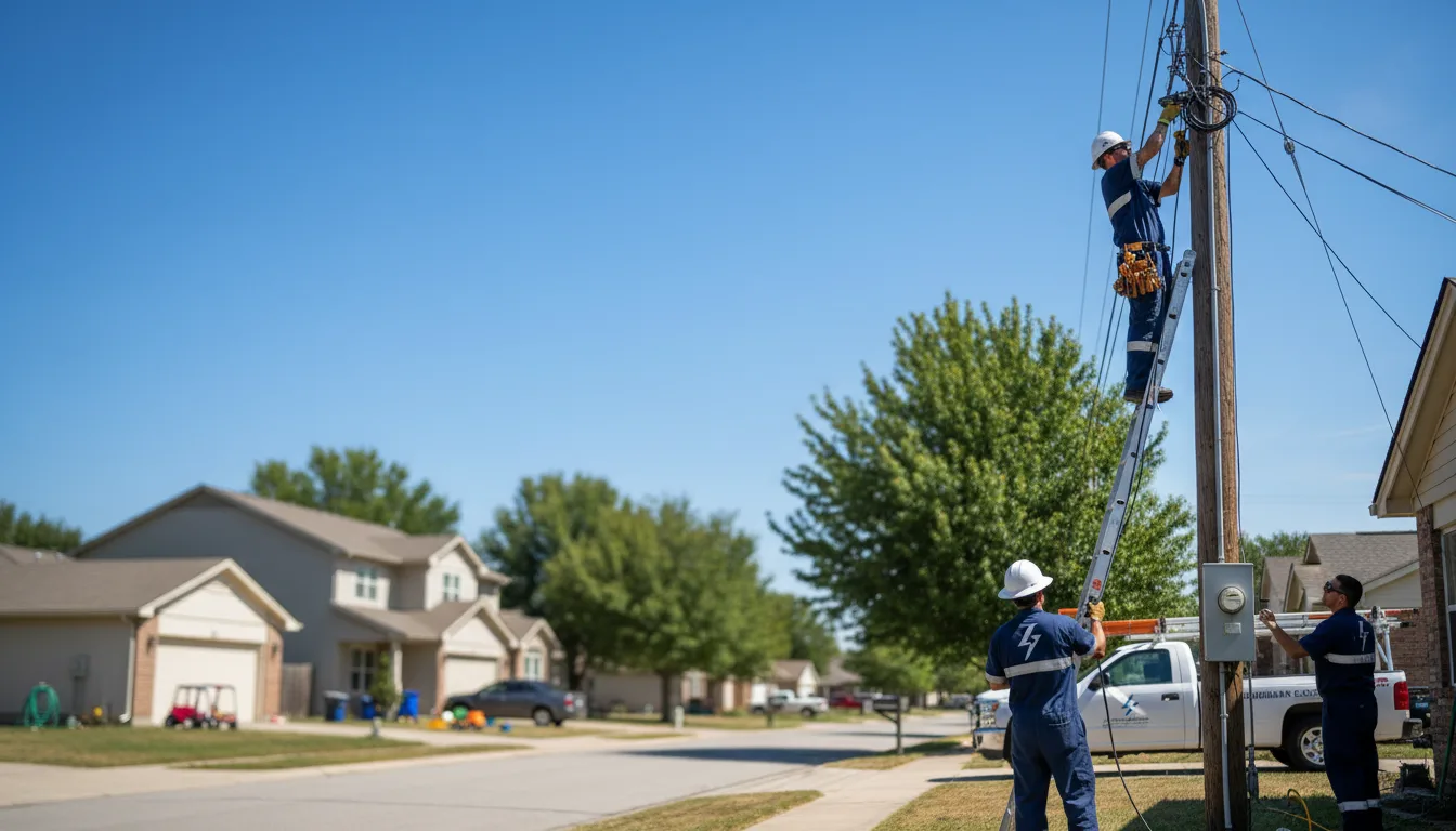 Residential electrician providing installation services in Knapp, WI
